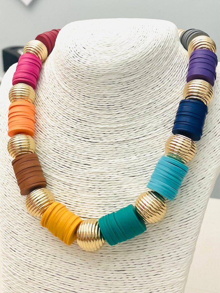 MULTI COLOR CAROUSEL NECKLACE