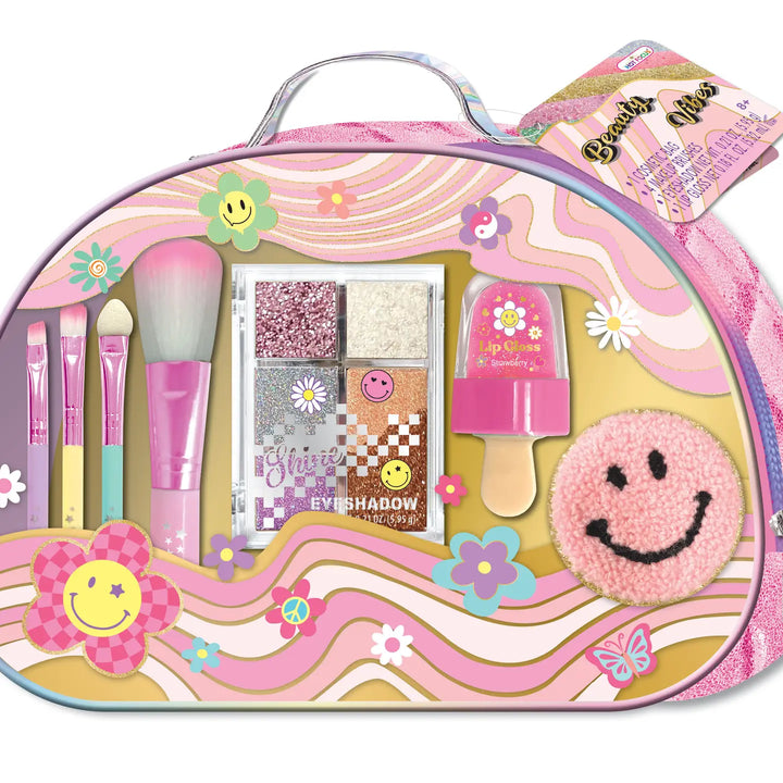 GROOVY FLOWER GLAMZ BEAUTY BAG