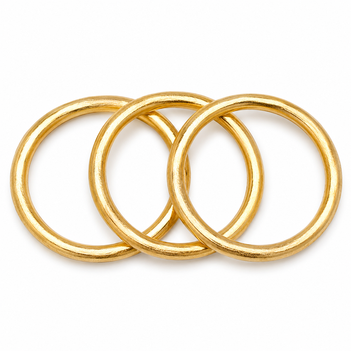 MATTE GOLD CHIC BOLD VINTAGE BANGLES SET