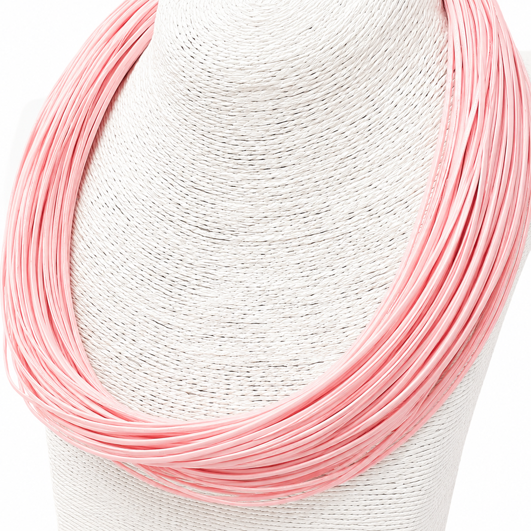 BLUSH CHIC LEATHERETTE STRAND NECKLACE