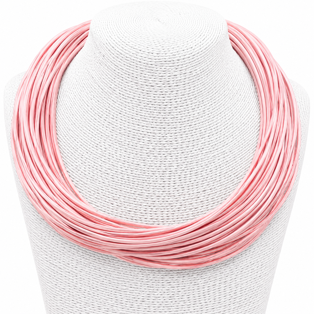 BLUSH CHIC LEATHERETTE STRAND NECKLACE