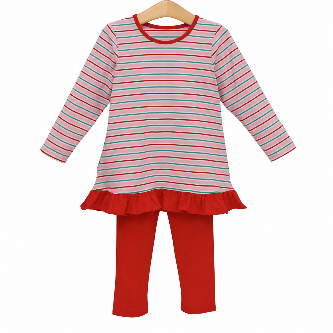 MERRY & BRIGHT STRIPE MILA PANT SET