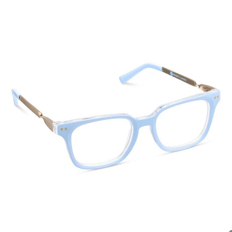 SIDEBAR - LIGHT BLUE/ROSEMARY STRIPE LAVENDER READING GLASSES