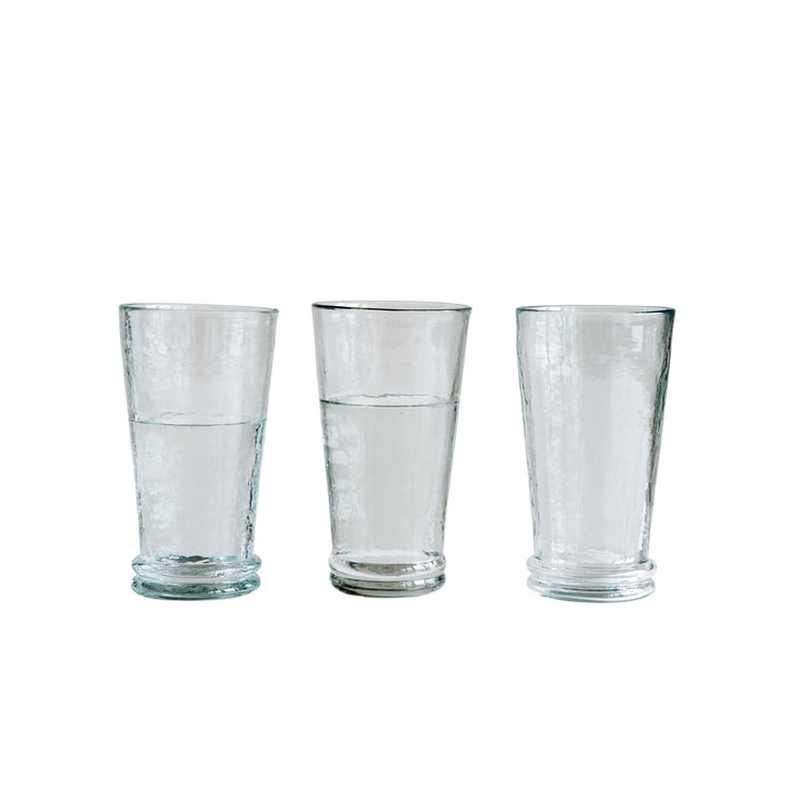 RECYCLED GLASS DRINKING GLASS SET OF 4