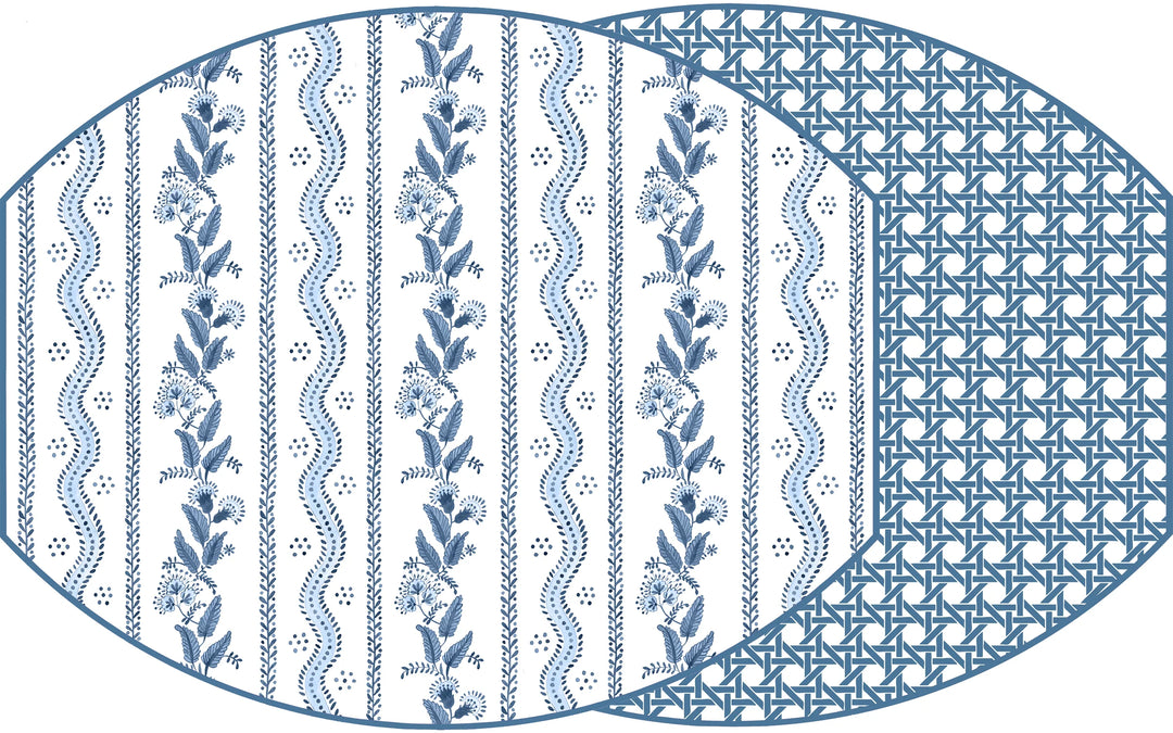 EMMA & CANE NAVY REVERSIBLE PLACEMATS