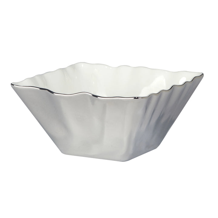 SILVER COAST SQUARE SNACK BOWL