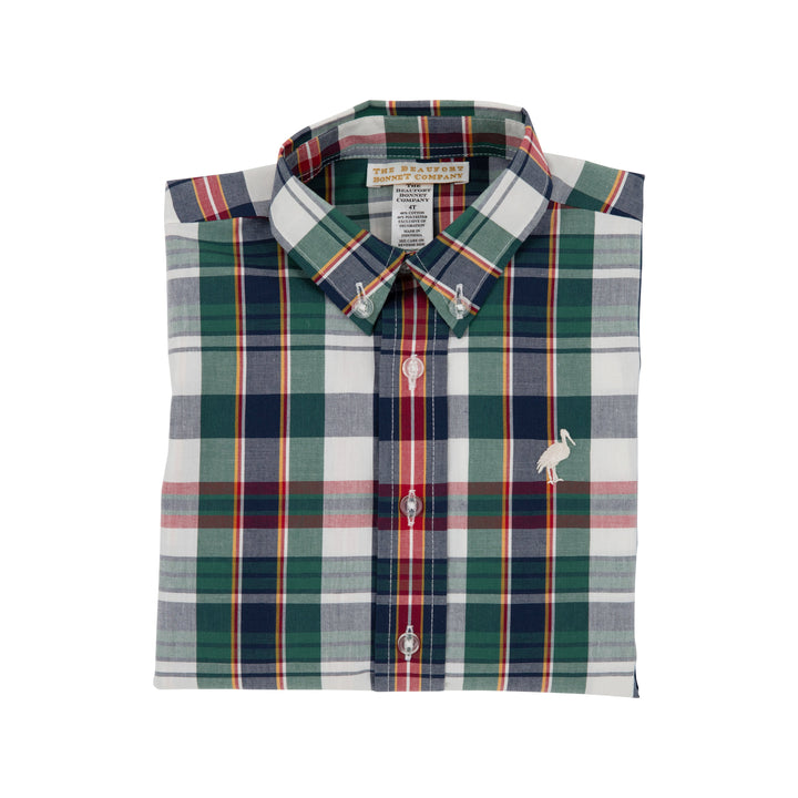 FIELD PARK PLAID DEAN'S LIST DRESS SHIRT