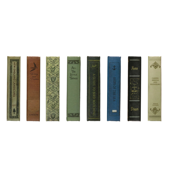The spine view of the Decorative storage book boxes