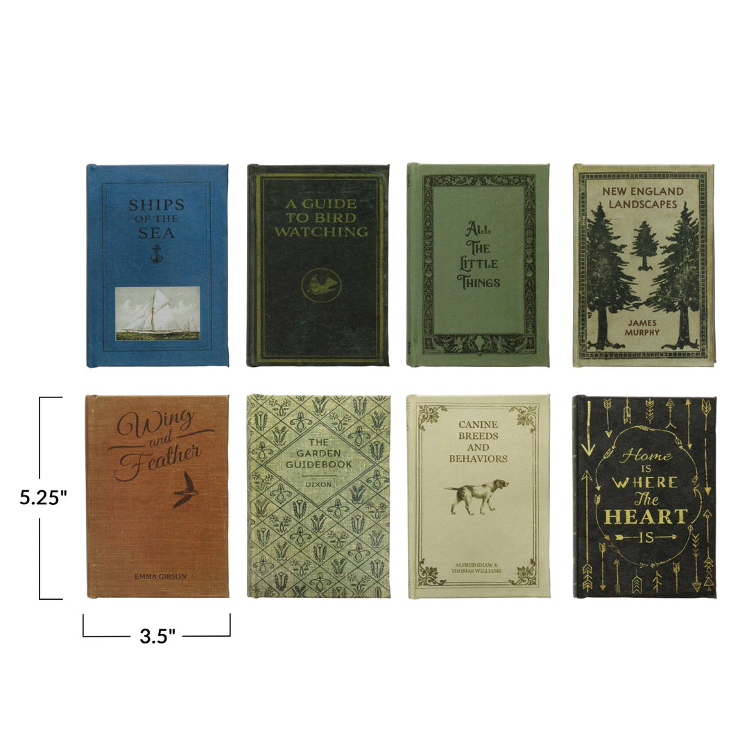 the dimensions of the Decorative storage book boxes