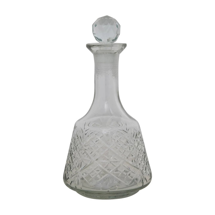 ETCHED GLASS DECANTER