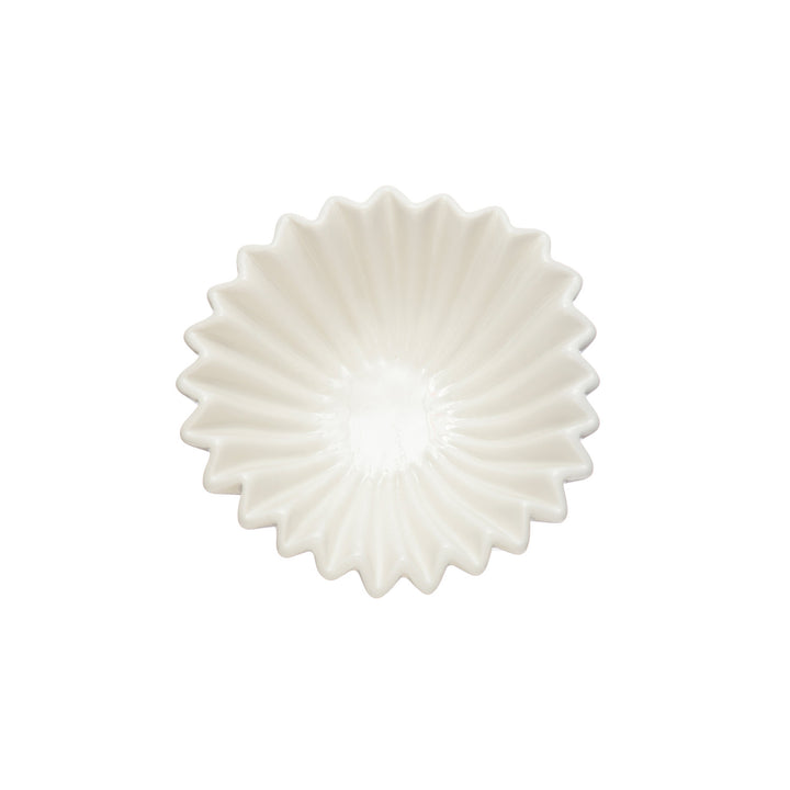 WHITE FLUTED BOWL