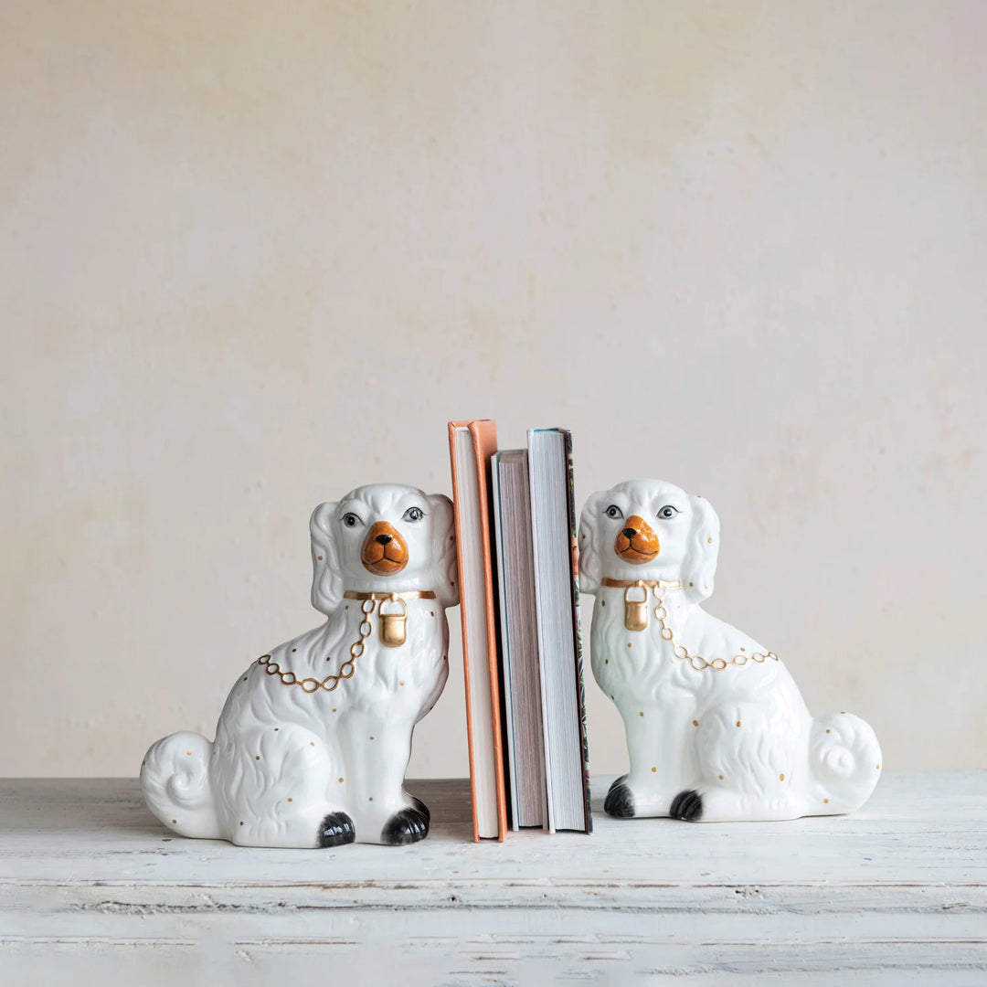 VINTAGE REPRODUCTION STAFFORDSHIRE DOG SET