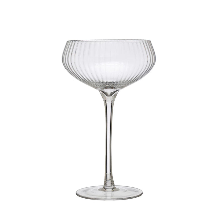 RIBBED COUPE GLASSES SET OF 2