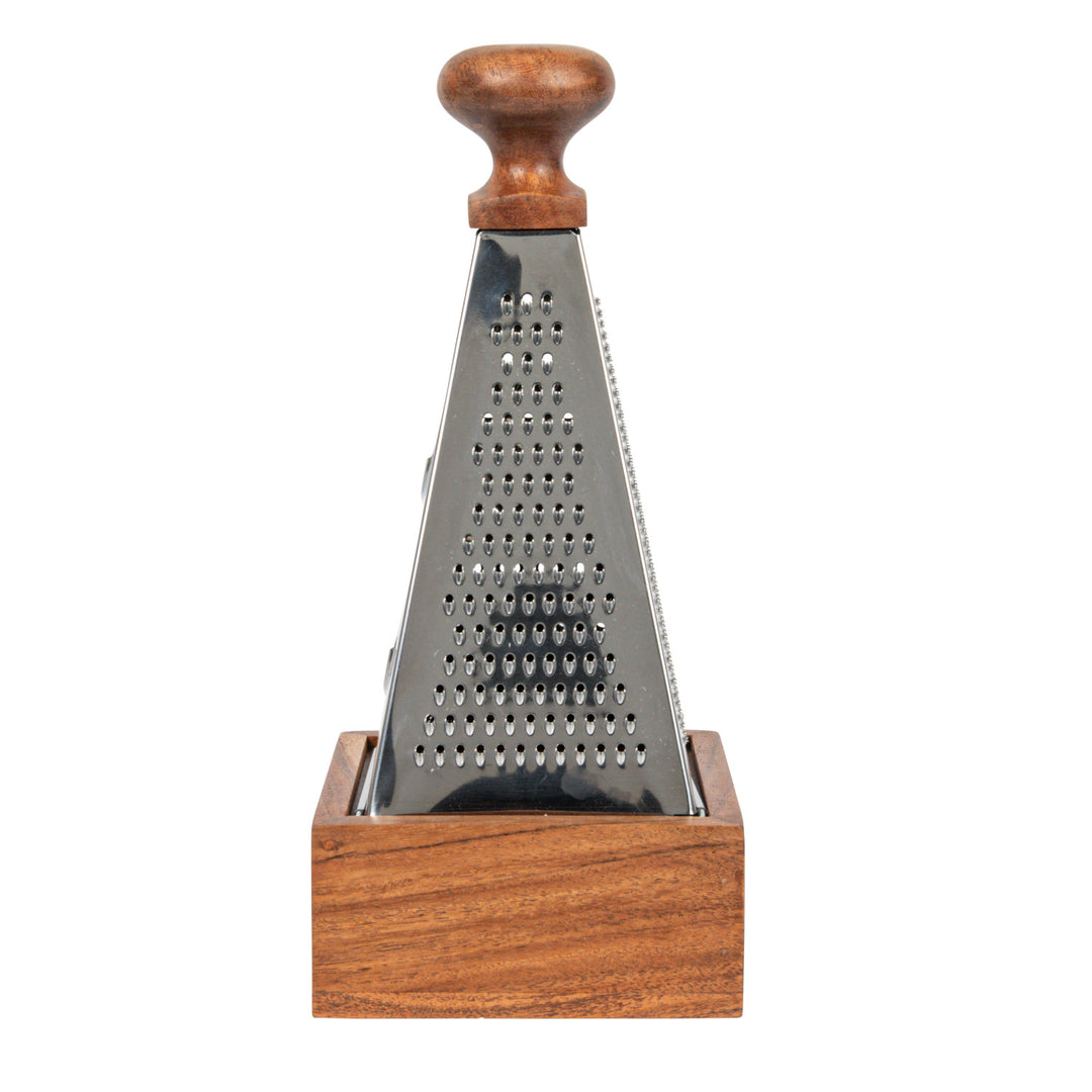 ACACIA WOOD HANDLED STEEL GRATER