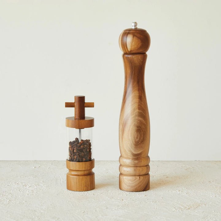 ACACIA WOOD SALT OR PEPPER MILL