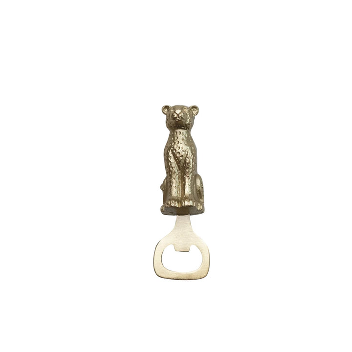 GOLD LEOPARD SHAPED BOTTLE OPENER