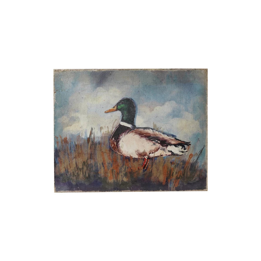 DISTRESSED FINISH DUCK PAINTING