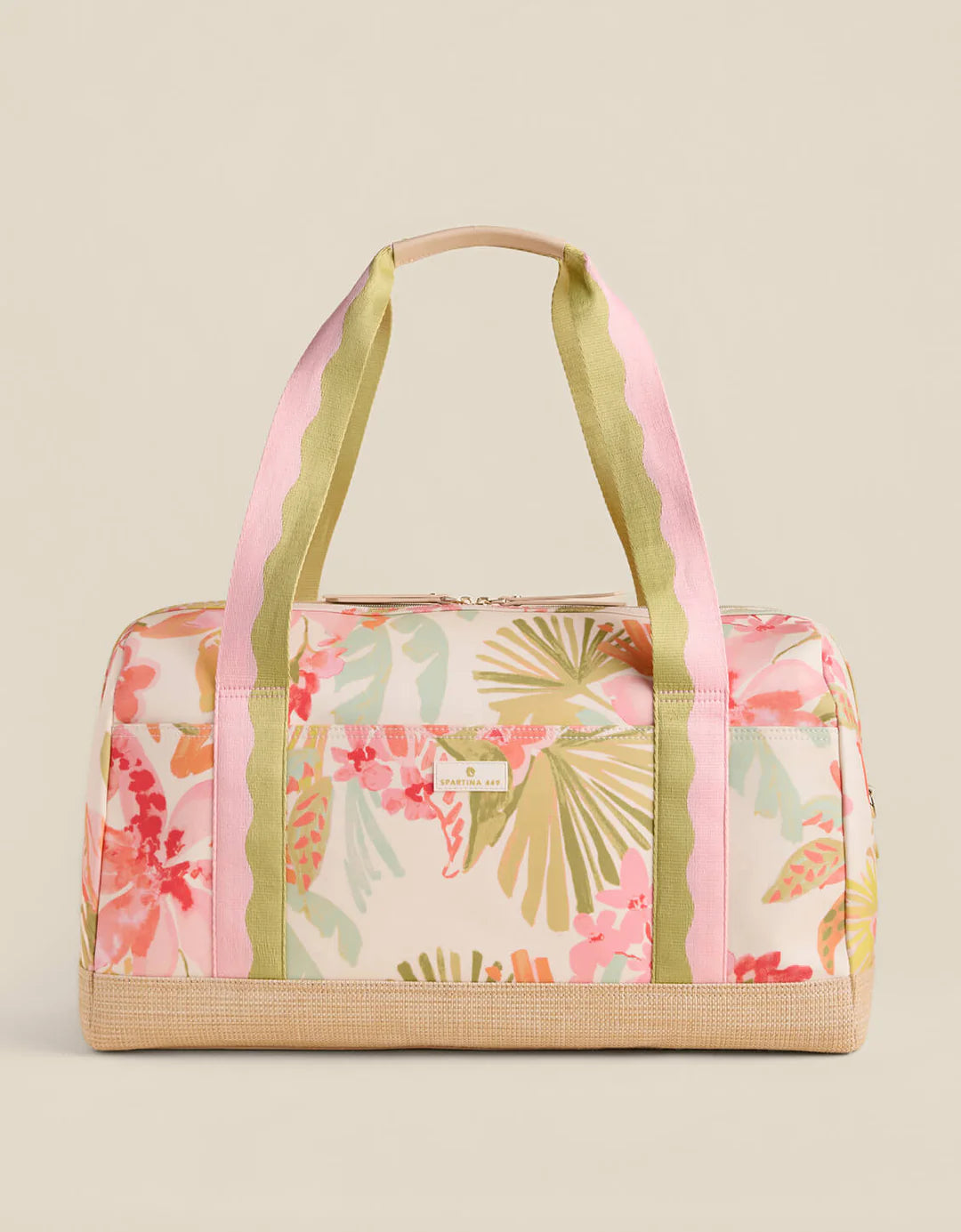 Duffle bag with floral print
