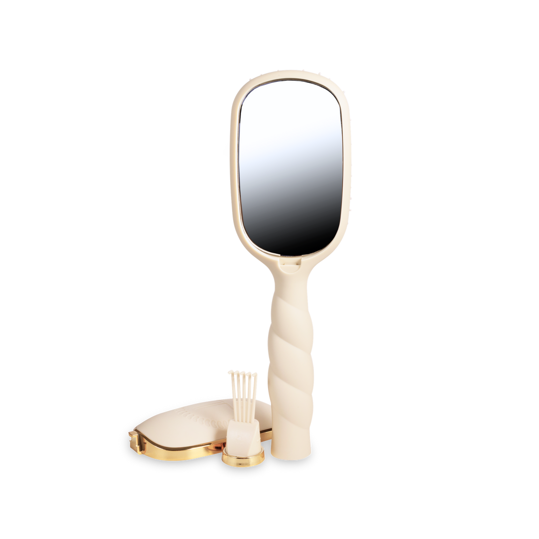 TAN BOAR BRISTLE HAIR BRUSH