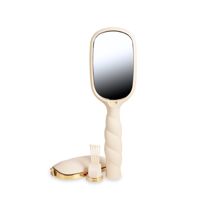 TAN BOAR BRISTLE HAIR BRUSH