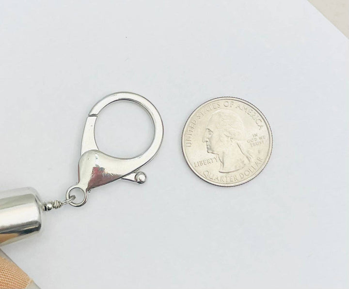 SILVER LEATHERETTE STRAND NECKLACE