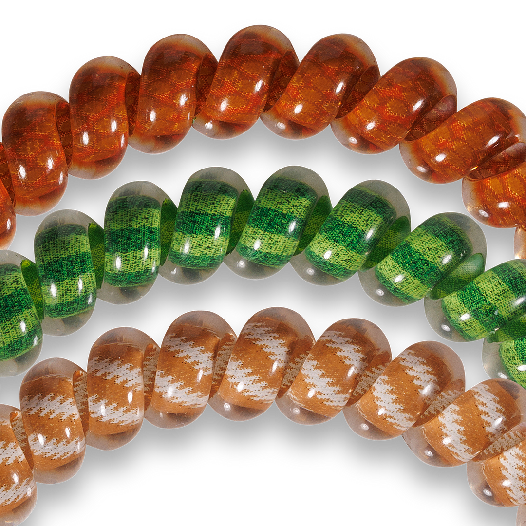 FOOTBALL SMALL SPIRAL HAIR COILS