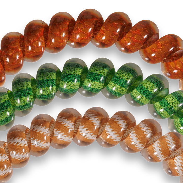 FOOTBALL SMALL SPIRAL HAIR COILS
