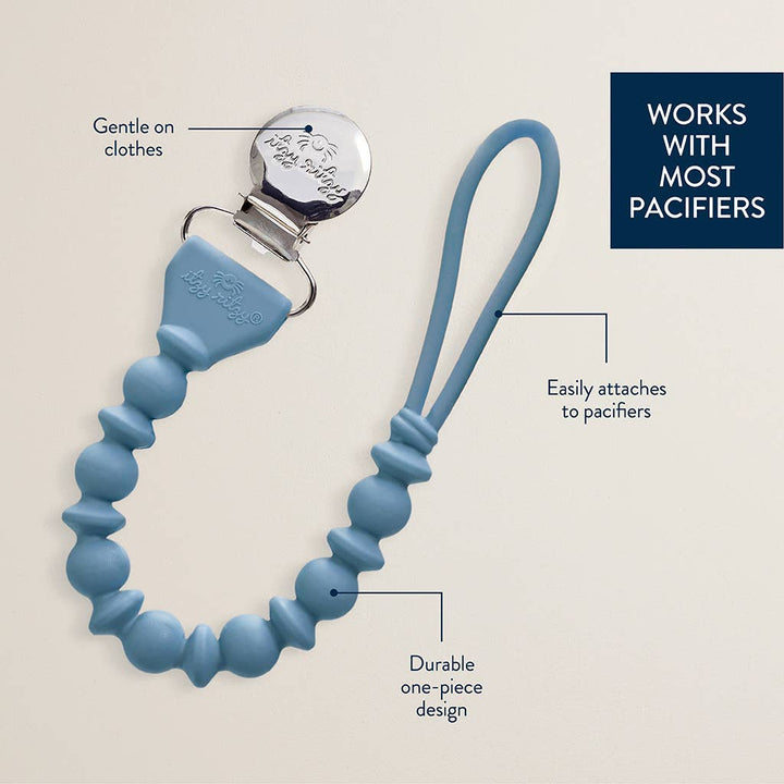 ITZY PACI STRAP SILICONE ONE-PIECE PACIFIER CLIP