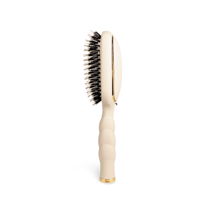 TAN BOAR BRISTLE HAIR BRUSH