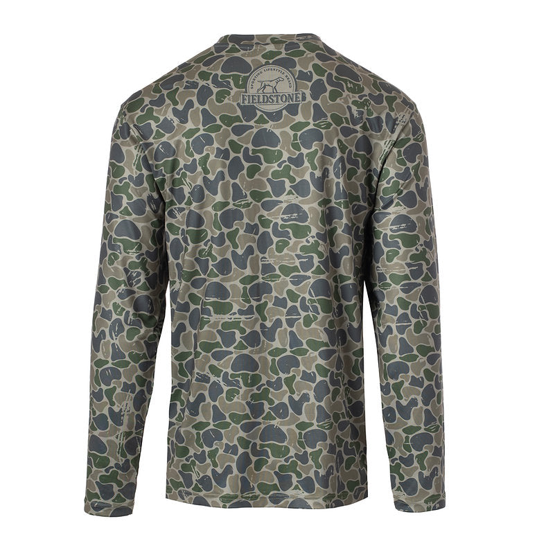 BACKWOODS CAMO LONG SLEEVE DRY FIT TEE