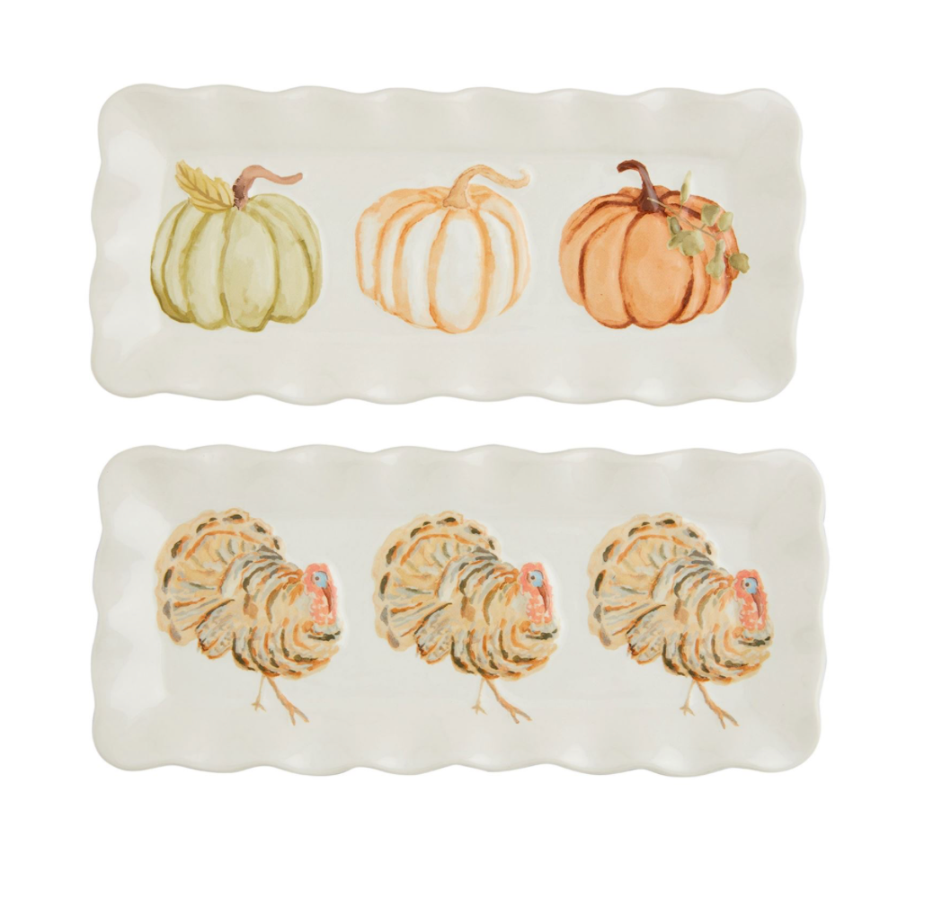 gather everythign plate in pumpkin & turkey options