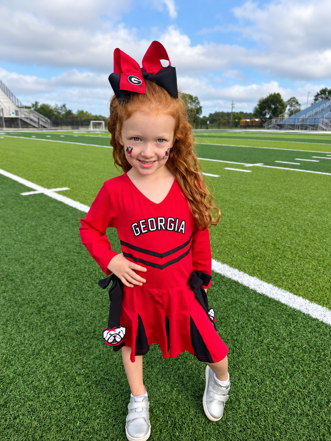 GEORGIA TWO-TONE EMBROIDERED BOW