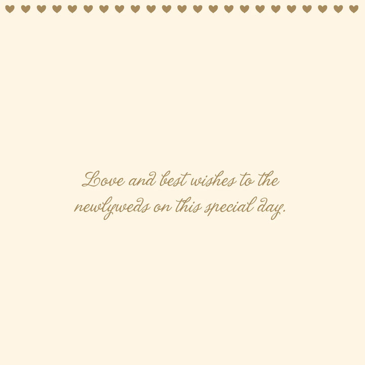 CAKE CONGRATULATIONS FOIL WEDDING CARD