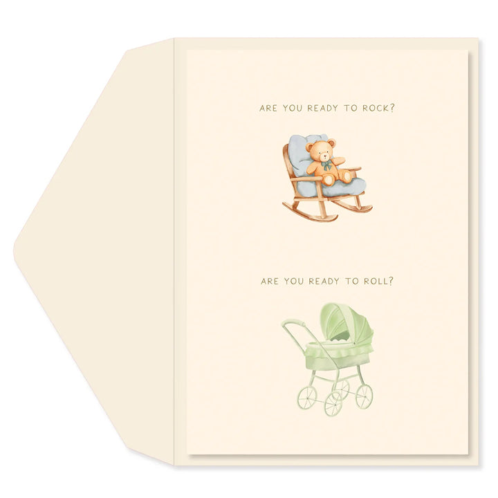 ROCK ROLL BABY CARD