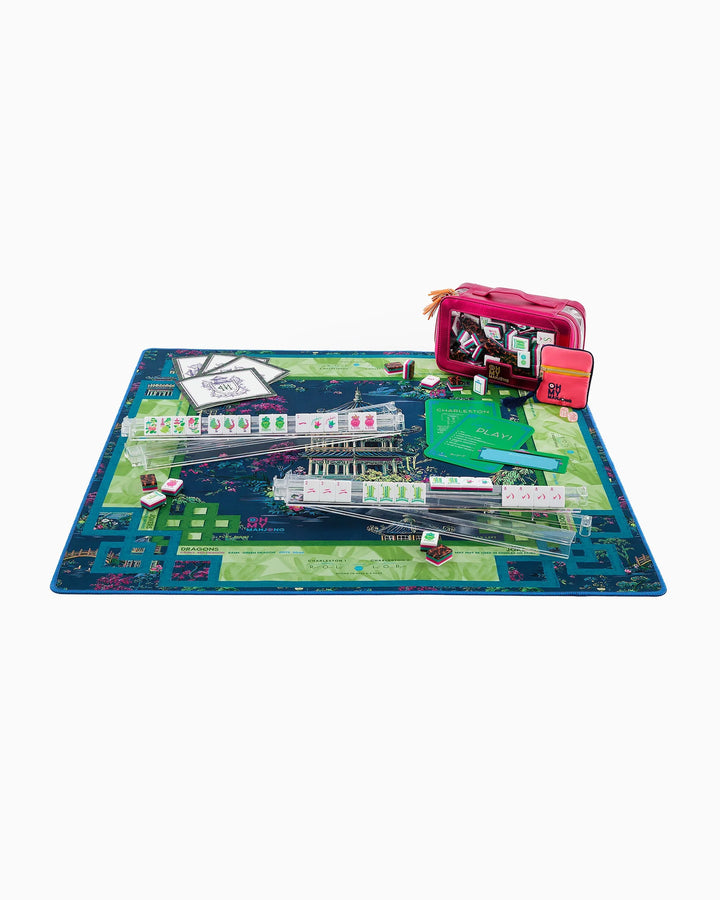 Oh My Mahjong Glow Wild Starter Kit complete mahjong starter kit for stylish game nights and gifting | Walker Boutique