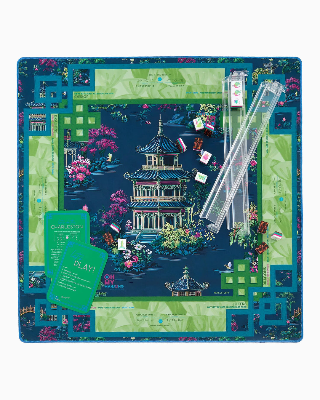 Oh My Mahjong Glow Wild Starter Kit complete mahjong starter kit for stylish game nights and gifting | Walker Boutique