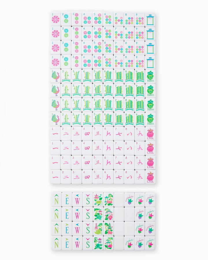 Oh My Mahjong Glow Wild Starter Kit complete mahjong starter kit for stylish game nights and gifting | Walker Boutique