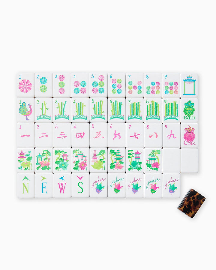 Oh My Mahjong Glow Wild Starter Kit complete mahjong starter kit for stylish game nights and gifting | Walker Boutique
