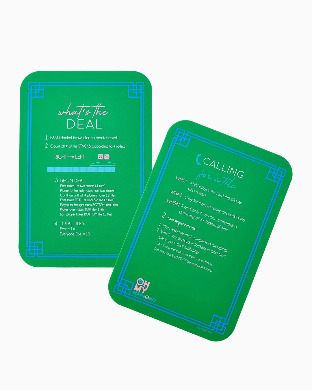 Oh My Mahjong Glow Wild Starter Kit complete mahjong starter kit for stylish game nights and gifting | Walker Boutique
