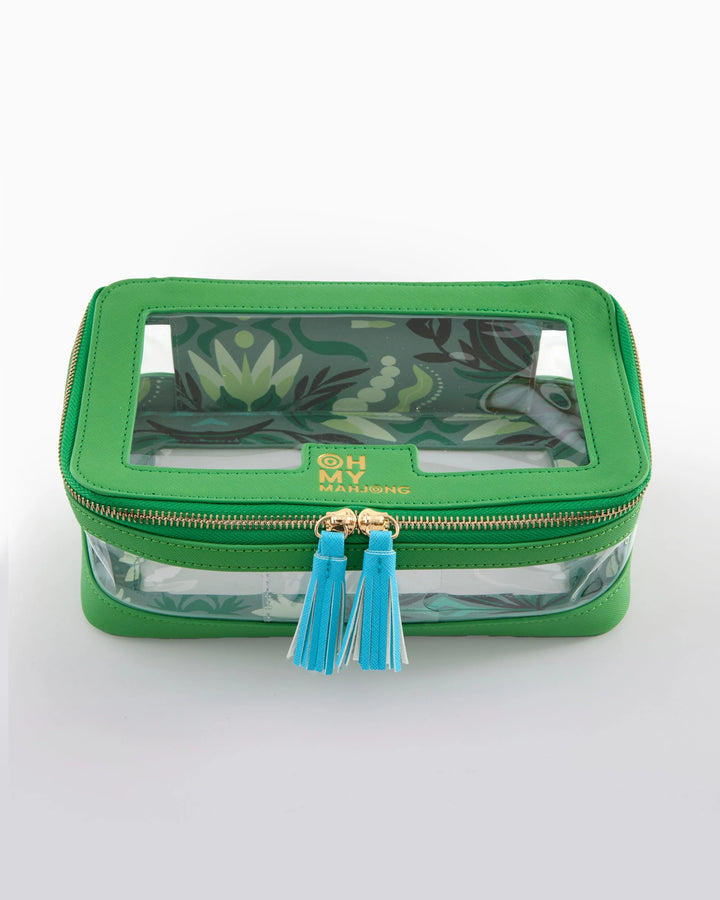 Oh My Mahjong Green Tile Storage Bag mahjong tile storage bag for organized game night accessories | Walker Boutique