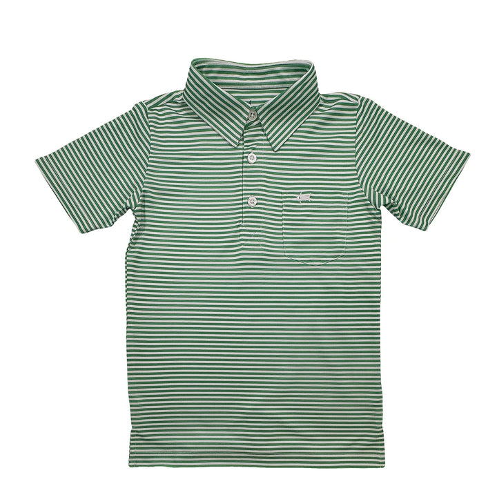 GREEN STRIPE INSHORE PERFORMANCE POLO