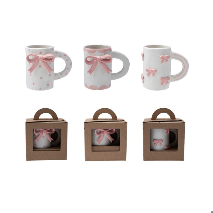 PINK BOW MUG