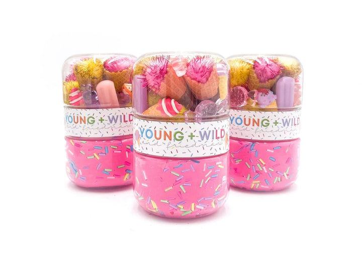 Young + Wild and Friedman Ice Cream Grab & Go Dough Jar – Sensory Play Activity for Kids
