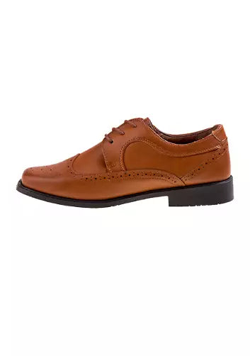 TAN LACE DRESS SHOES