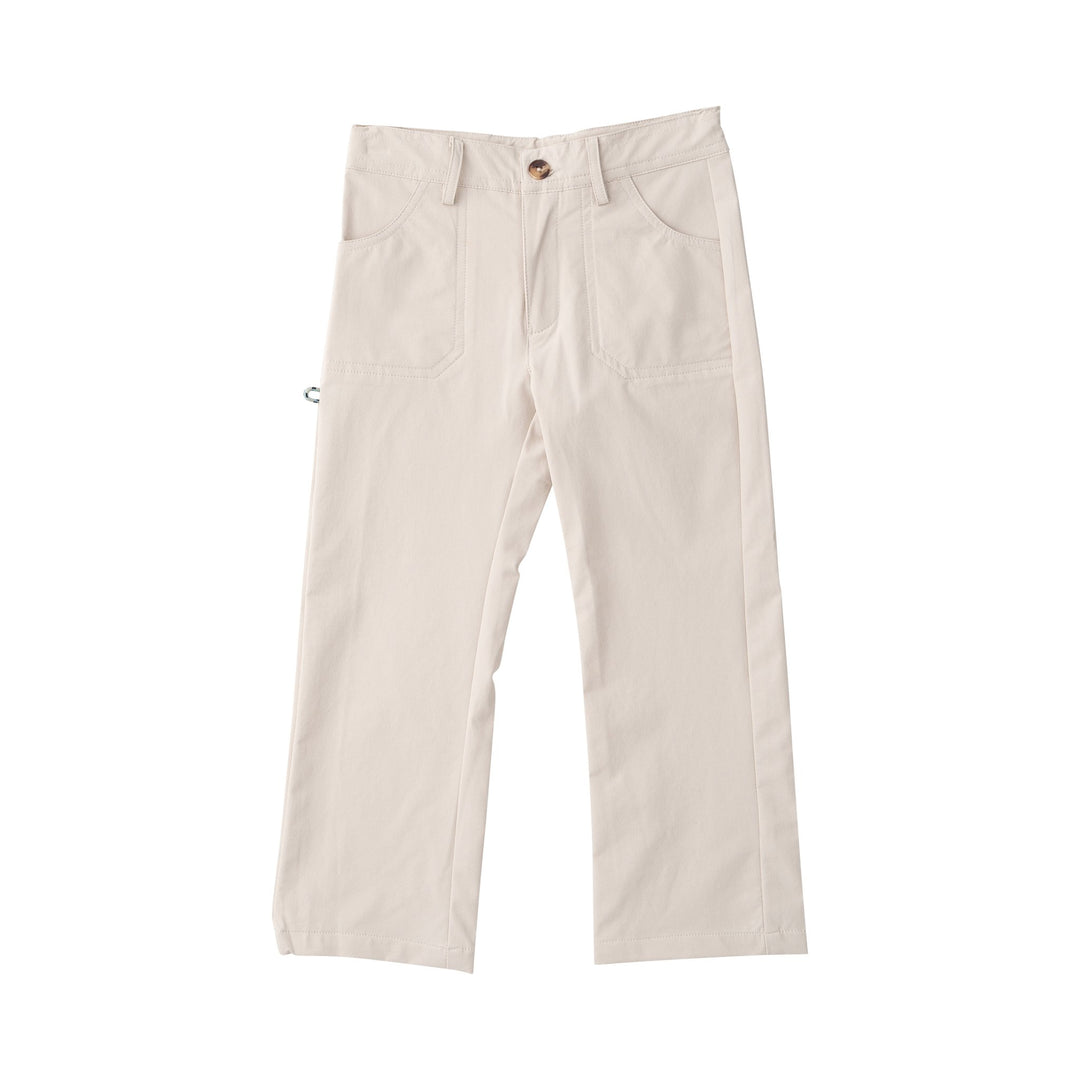 Beige pants on a white background