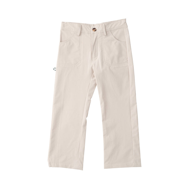 Beige pants on a white background