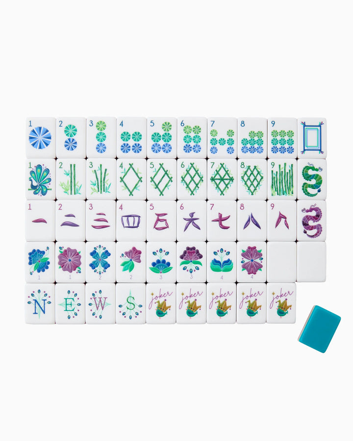 Oh My Mahjong Lagoon Starter Kit complete mahjong starter kit for stylish game nights and gifting | Walker Boutique