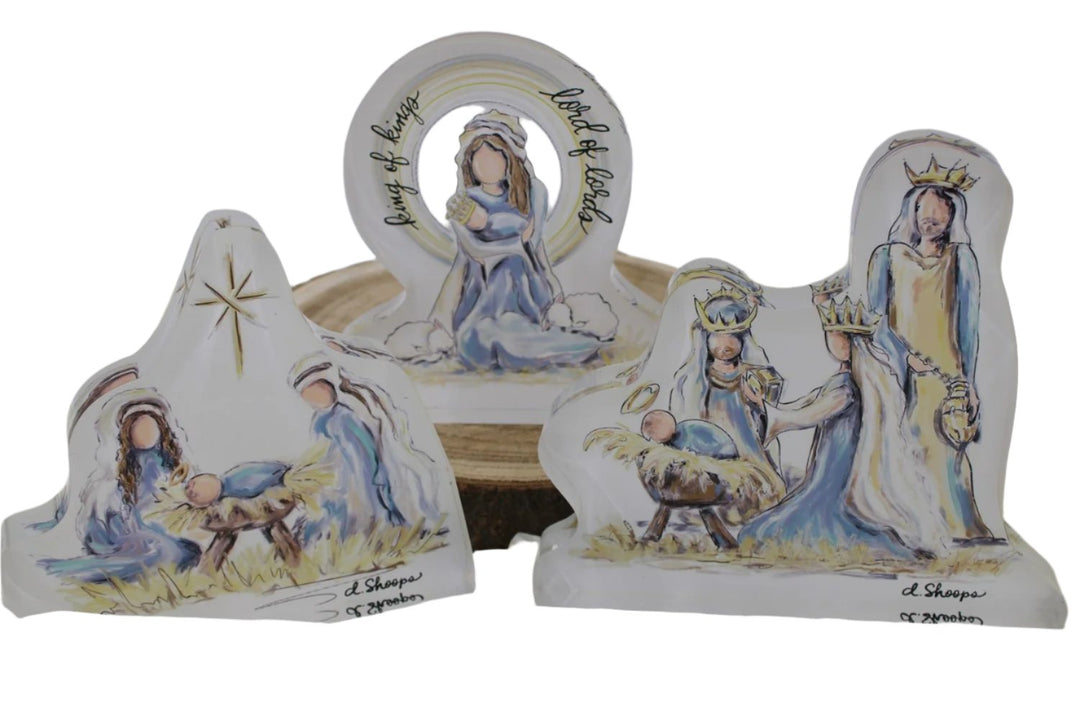 NATIVITY ACRYLIC BLOCKS