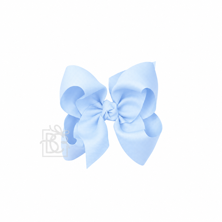 baby blue grosgrain bow in 5.5"
