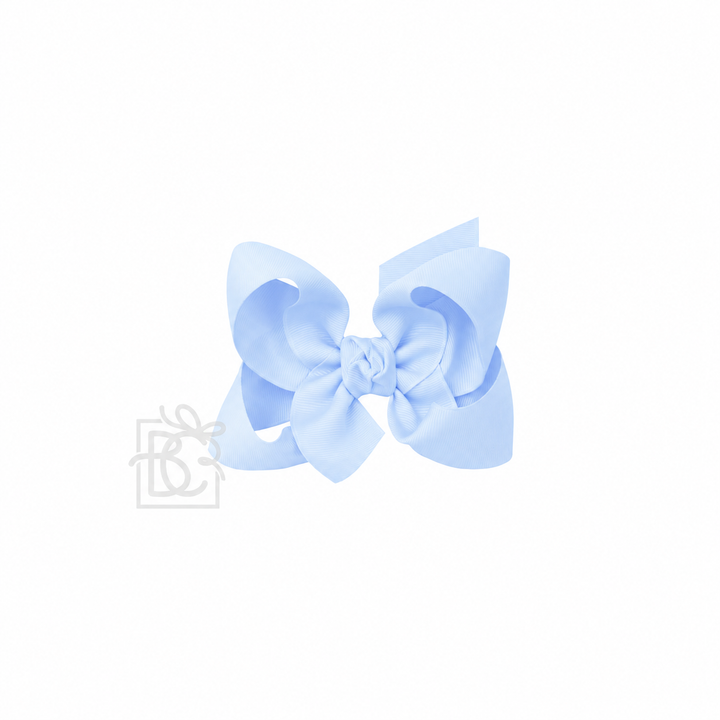 baby blue grosgrain bow in 4.5"